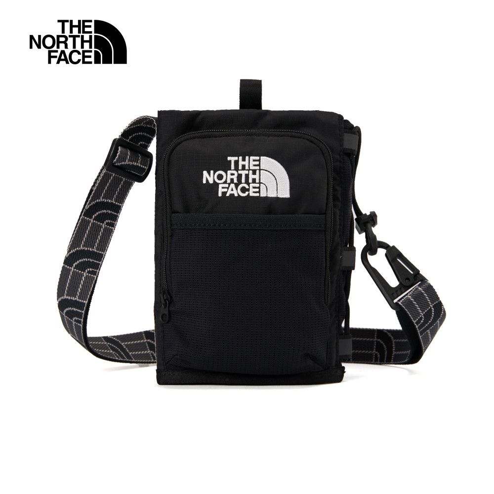 The North Face 北面 男女款黑色DWR防潑水單肩包｜81DQ4HF 斜背包