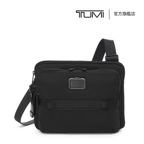 TUMI Alpha Bravo Service 彈道尼龍都會休閒斜背包 - 黑色