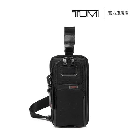 TUMI Alpha 彈道尼龍輕便休閒單肩背包 - 黑