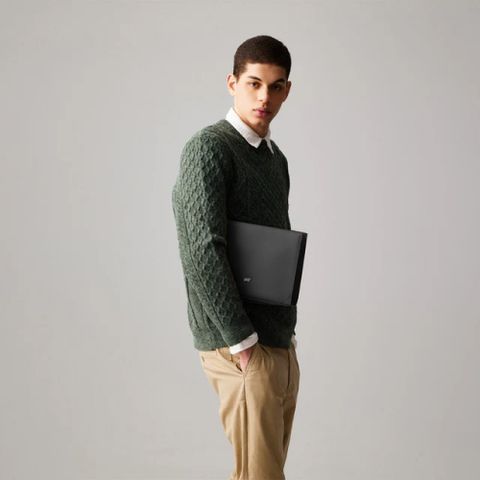 【BRAUN BUFFEL 德國小金牛】台灣總代理 斯萊特-A 手拿包-黑色/BF565-04-BK