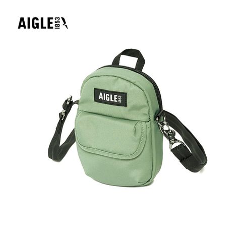 AIGLE 防盜休閒斜挎小包 1.1L｜AG-4P510A243 深灰綠 (斜背包 防盜包 防潑水斜背包 側肩背包 小包)