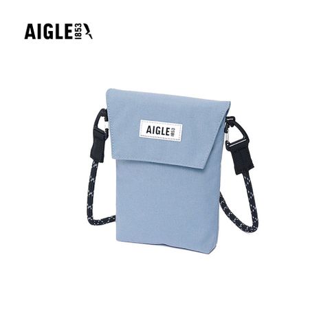 AIGLE 防潑休閒斜挎小包 0.5L｜AG-4P515A049 淡藍(斜背包 防潑水斜背包 側肩背包 小包)