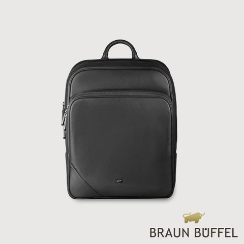 【BRAUN BUFFEL 德國小金牛】台灣總代理 加利恩-A 後背包-黑色/BF561-73-BK