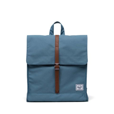 【Herschel】City Mid 後背包 輕量 拉鍊 磁扣 收納 14L - 青石藍