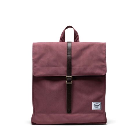 Herschel City Mid 後背包 輕量 拉鍊 磁扣 收納 14L - 玫瑰棕