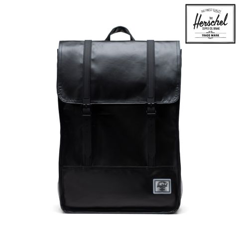 Herschel Survey II 後背包 防水 15吋筆電 收納 拉鍊 17.5L - 黑