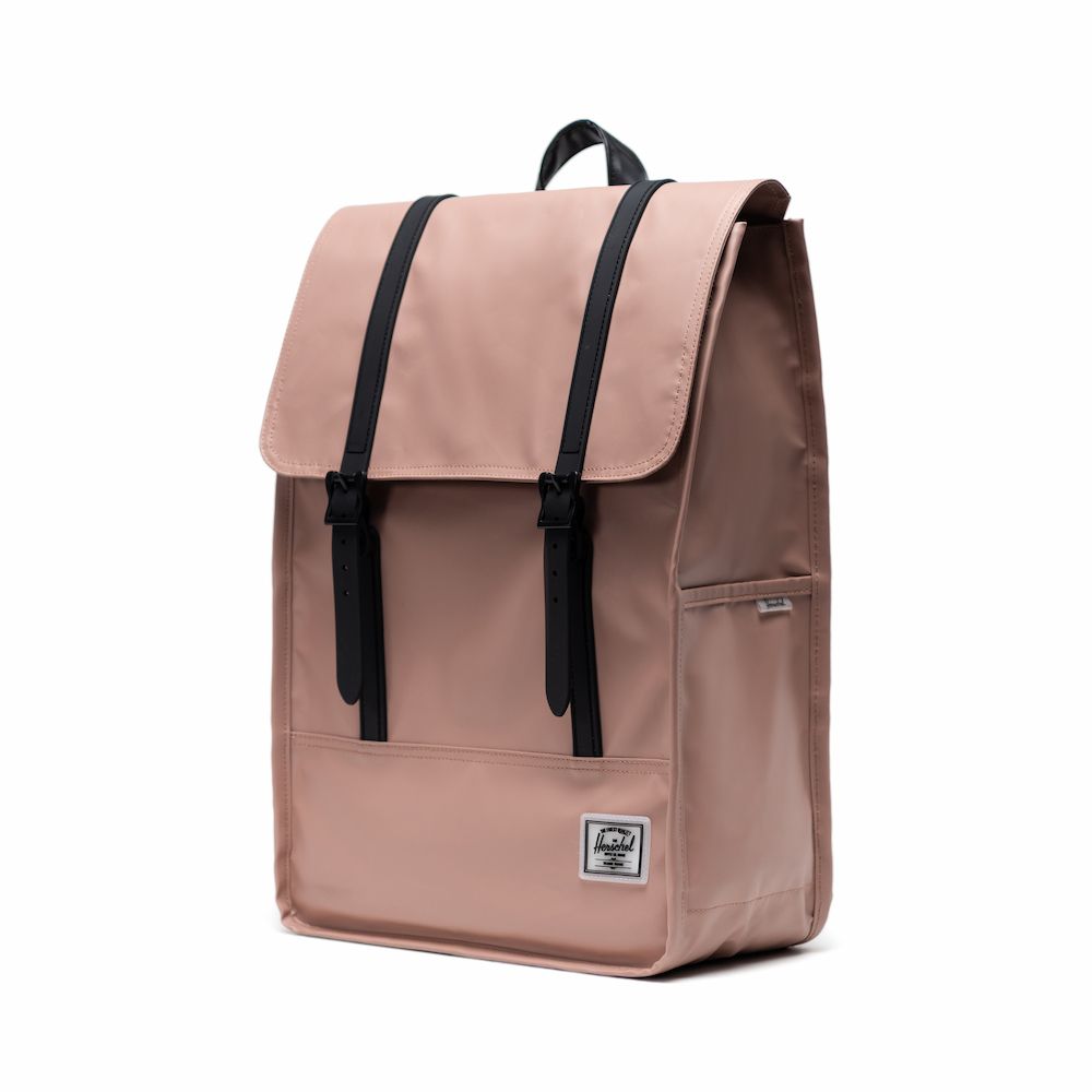 Herschel Survey II 後背包 防水 15吋筆電 收納 拉鍊 17.5L - 玫瑰粉