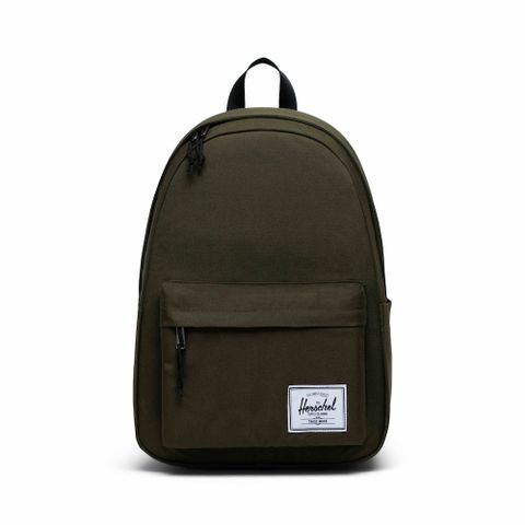 Herschel Classic XL 後背包 16吋筆電 拉鍊 大容量 經典簡約 學生書包 30L - 軍綠