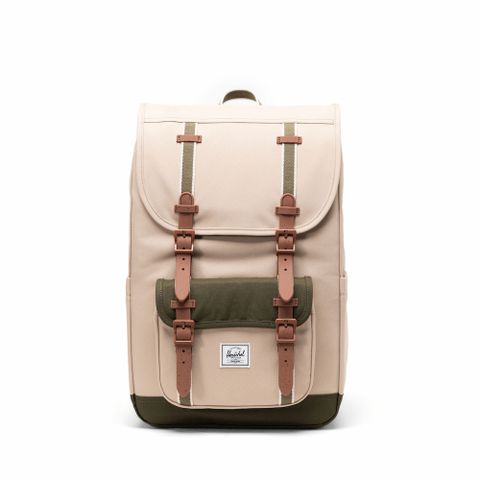 Herschel Little AmericaMid 後背包 16吋筆電 大容量 減壓肩帶 21L - 燕麥色