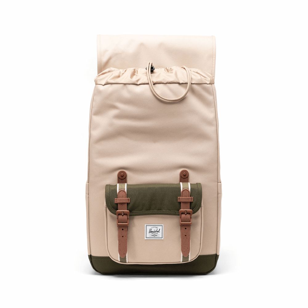 Herschel Little AmericaMid 後背包 16吋筆電 大容量 減壓肩帶 21L - 燕麥色