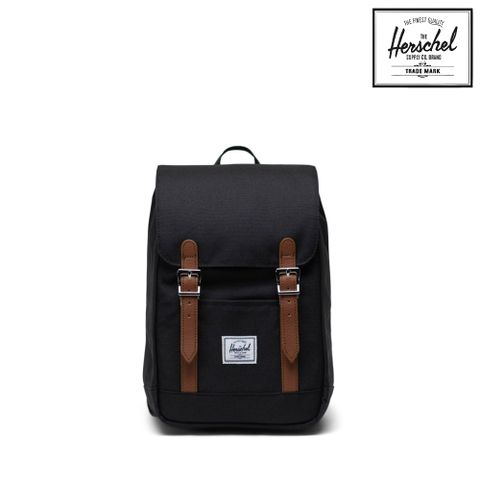 Herschel Retreat Mini 後背包 休閒 日常輕量 磁釦 6.5L - 經典黑