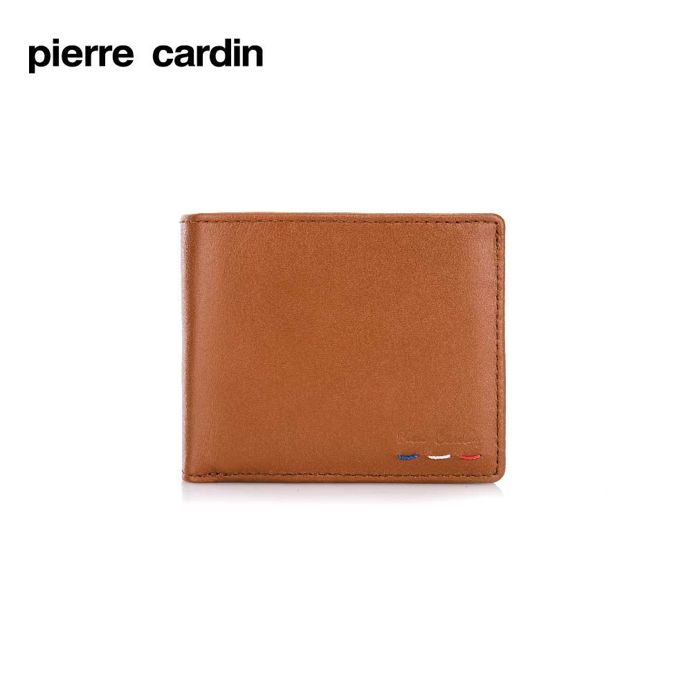 Pierre Cardin 皮爾卡登  三色中翻窗格短夾