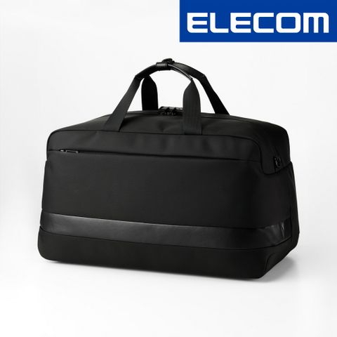 ELECOM 防盜波士頓旅行包-黑