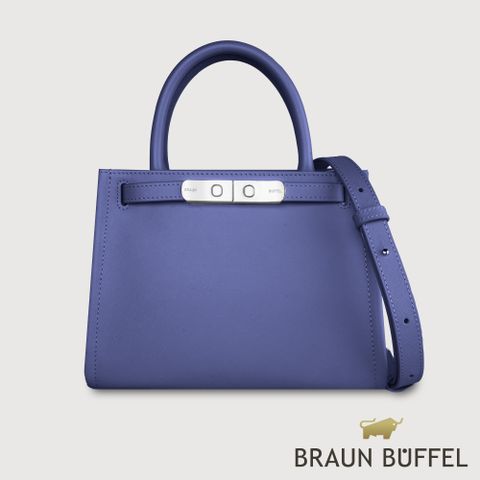 【BRAUN BUFFEL德國小金牛】台灣總代理 尤妮爾 手提包-幽夜藍/BF867-56-FD