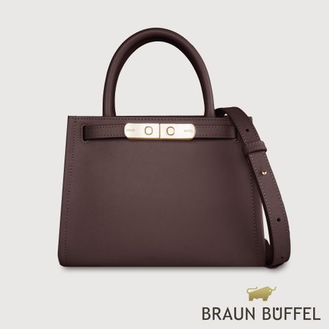 【BRAUN BUFFEL德國小金牛】台灣總代理 尤妮爾 手提包-培土棕/BF867-56-POS