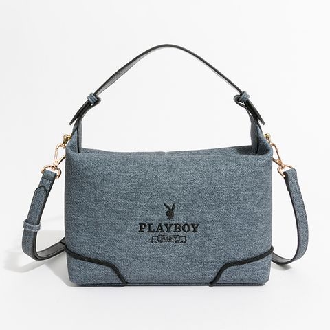 PLAYBOY - 肩背包附長背帶  Elevated系列 - 藍色