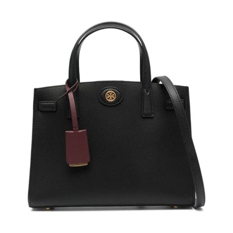 TORY BURCH ROBINSON PEBBLED SMALL 手提包 黑色女款包包