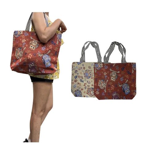 托特包購物袋大容量可A4夾簡單手提肩背男女適用防水麻布可刷洗拉鍊型主帶