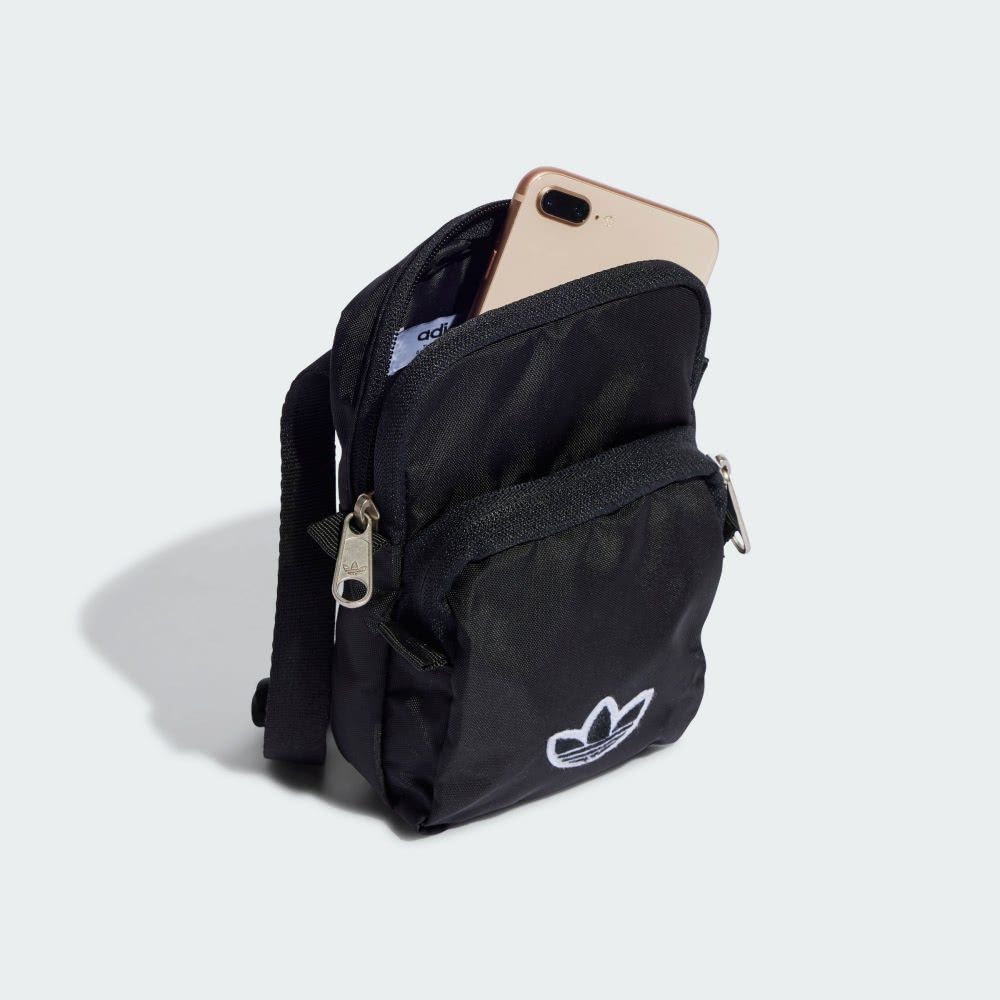 adidas 愛迪達 PE FEST BAG 側背包 斜背包 小包 男包 女包 黑色-IJ5008