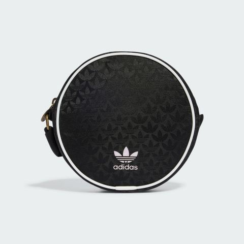 【ADIDAS】ROUND BAG 側背包 女包 黑色-IT7388