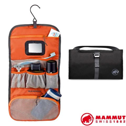 【MAMMUT 長毛象】Washbag Travel L 旅行盥洗包/2810-00790-0001 黑