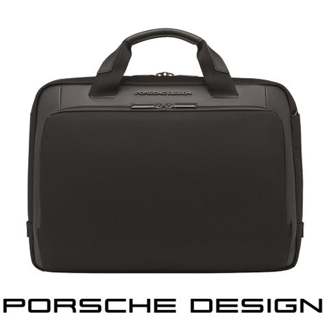 PORSCHE DESIGN 保時捷 限量3折 德國頂級小牛皮皮革旅行肩背公事包 全新專櫃展示品(黑色 ONY1500)