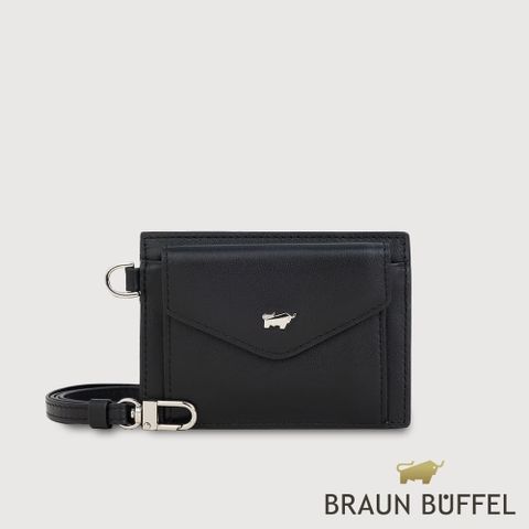 【BRAUN BUFFEL 德國小金牛】台灣總代理 維那斯-B系列 證件夾-黑色/BF849-170-BK