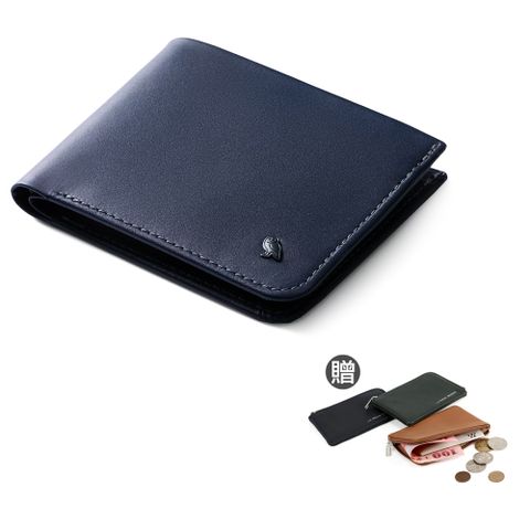 Bellroy Hide & Seek Hi 系列真皮橫式零錢短夾 -海軍藍