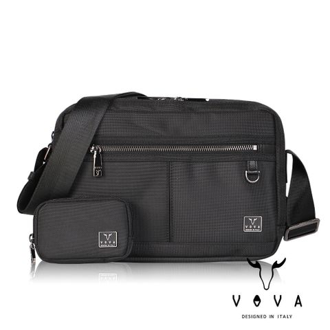 VOVA 沃汎 GUARDIAN 守護者系列中型斜背包 -黑色 VA128S02BK