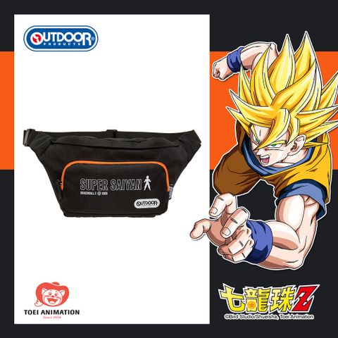 【OUTDOOR】DRAGON BALL聯名款-七龍珠腰包-黑色 ODDB22A03BK