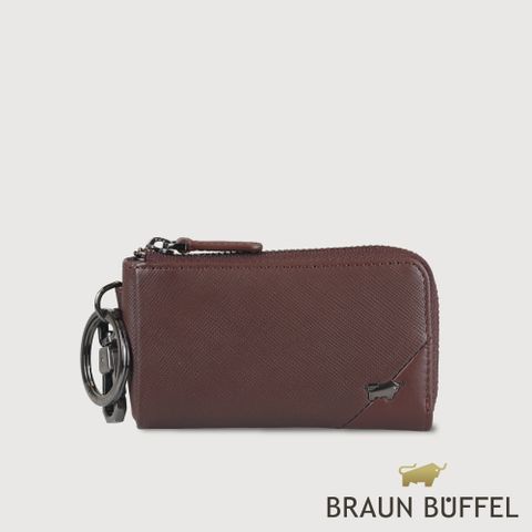 【BRAUN BUFFEL 德國小金牛】台灣總代理 加利恩-A 零錢包-培土棕/BF561-161-POS