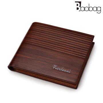 PU 【BAO】韓版簡約時尚多卡位橫款短夾皮夾錢包