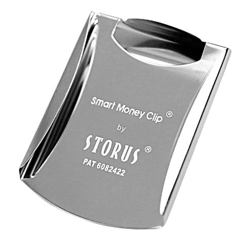 STORUS 【美國】聰明錢夾 專利設計時尚鈔票夾閃耀銀 錢夾 卡夾 名片夾 西裝配件