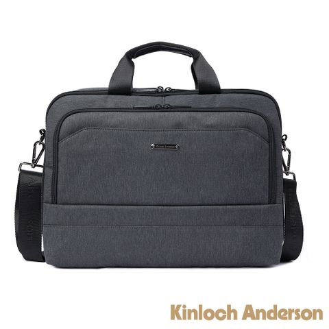 【Kinloch Anderson】Force極簡造型多隔層2WAY公事包-黑色