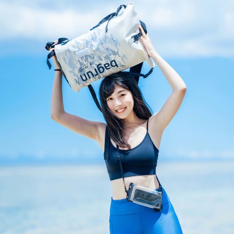 Bagrun 倍勁 潮流迷彩防水後背包 + 防水手機袋