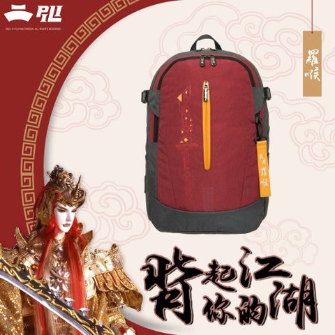 BAG TO YOU 百達遊 霹靂布袋戲_御戰風雲 羅喉-14吋電腦後背包-紅色 PI21-01-82RD