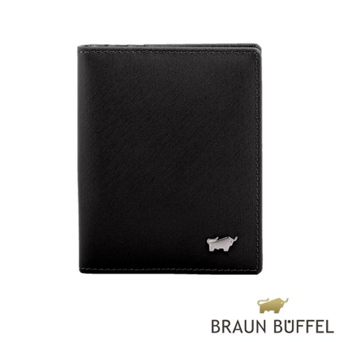 BRAUN BUFFEL 德國小金牛 HOMME-M系列10卡薄型名片夾黯黑