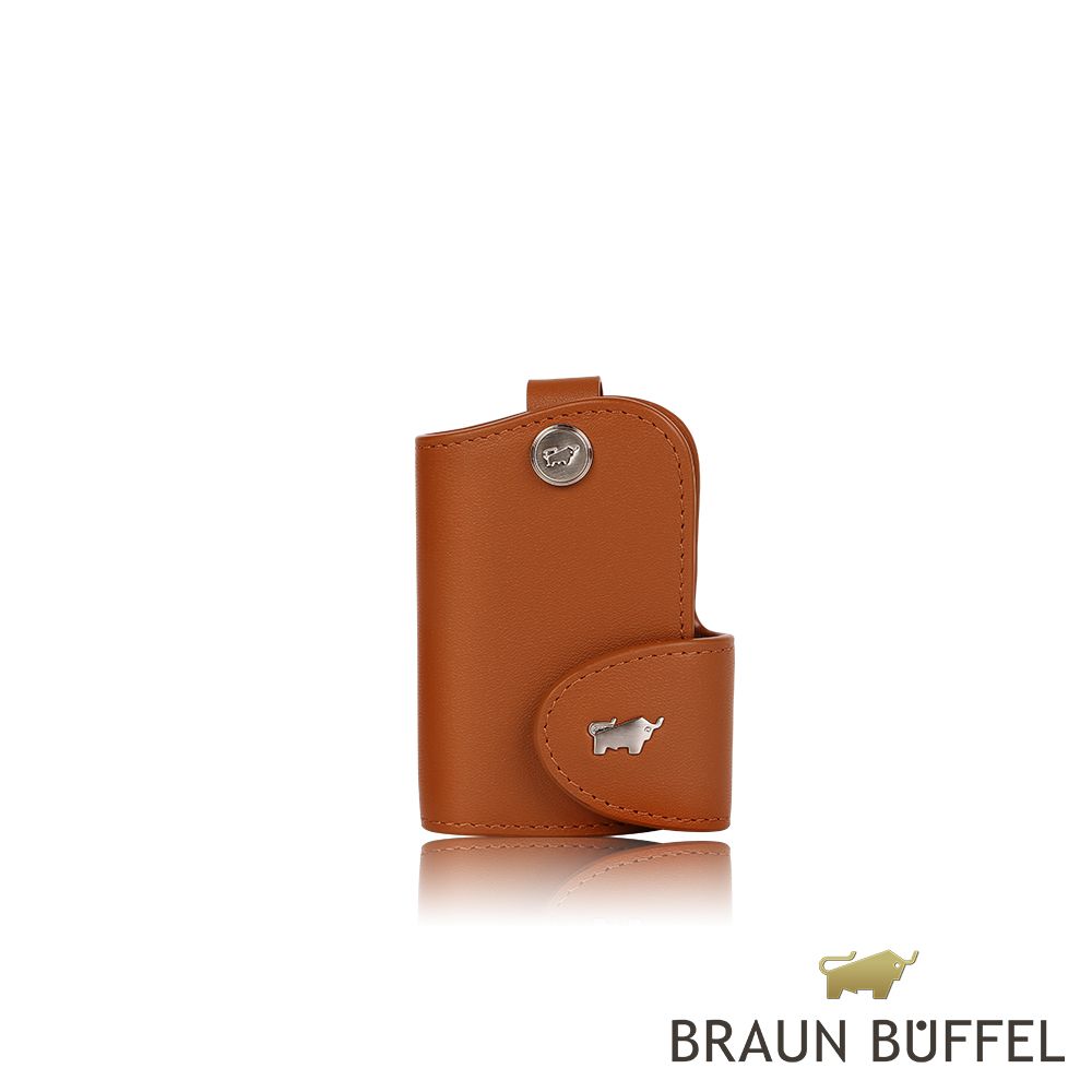 BRAUN BUFFEL 德國小金牛 台灣總代理 魅惑 鑰匙包-杏仁巧克力色/BF508-103-SAL