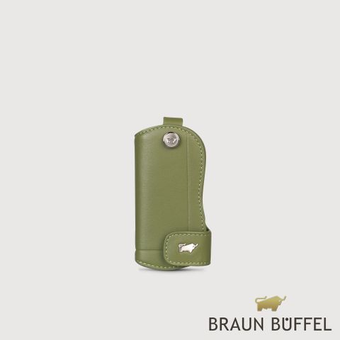 BRAUN BUFFEL 德國小金牛 台灣總代理 戴普 長型鑰匙包-海藻綠/BF521-101-SP