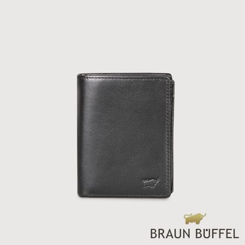 BRAUN BUFFEL 德國小金牛 台灣總代理 卡斯 名片夾-黑色/BF525-143-BK