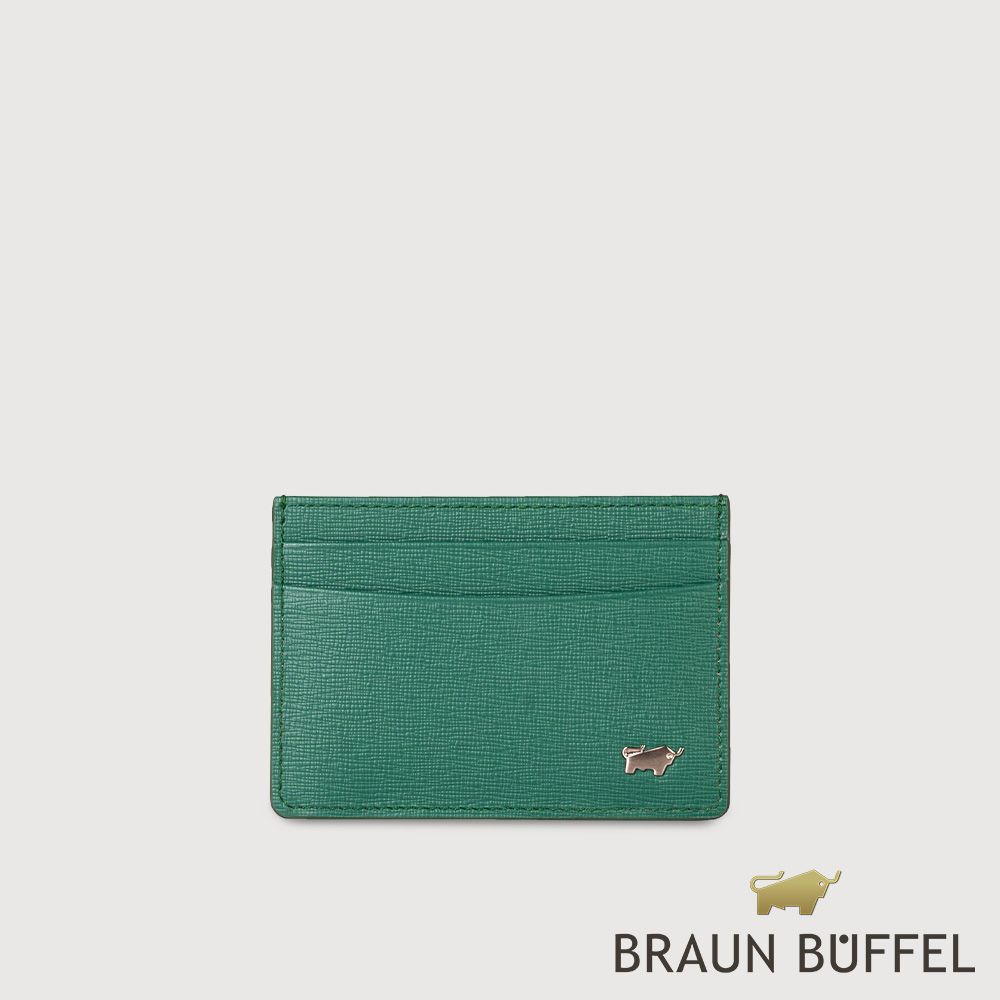 BRAUN BUFFEL 德國小金牛 台灣總代理 卑爾根 零錢袋卡夾-孔雀石綠/BF528-154-MC