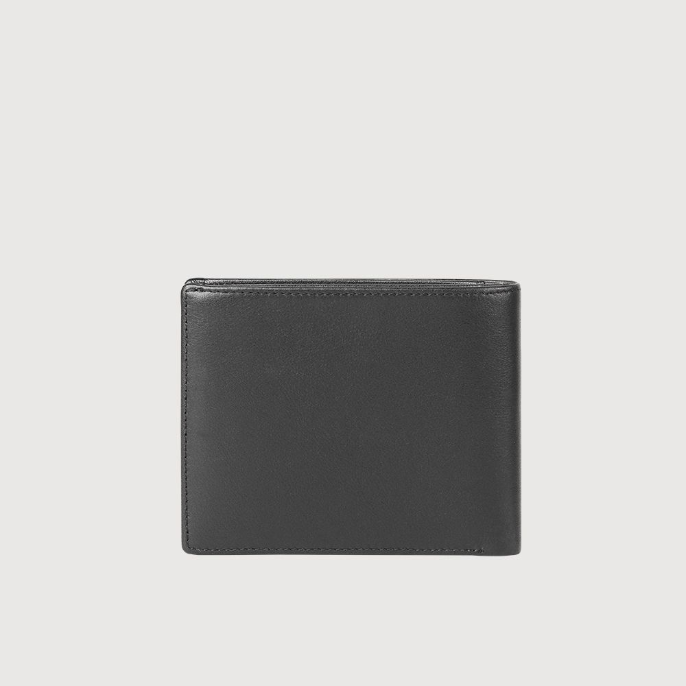 BRAUN BUFFEL 德國小金牛 台灣總代理 布爾斯 12卡中間翻透明窗短夾-黑色/BF532-317-BK