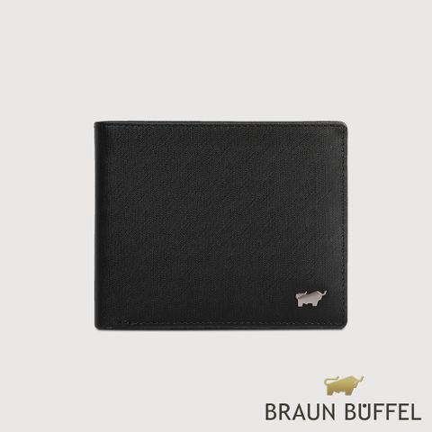 BRAUN BUFFEL 德國小金牛 HOMME-M紳士系列8卡皮夾黯黑