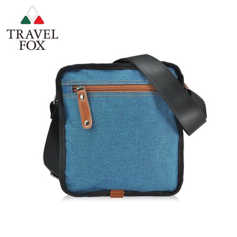 【TRAVEL FOX 旅狐 】簡約單寧紋側背包(TB822-47)藍色