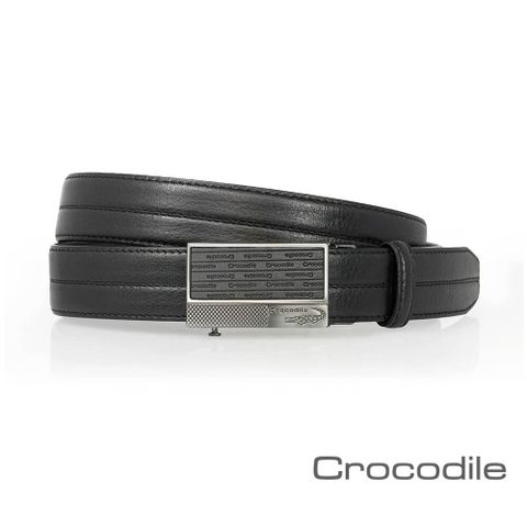 Crocodile 鱷魚皮件 真皮皮帶 紳士自動穿扣皮帶 32mm 0101-42011-01
