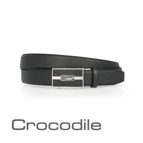 Crocodile 鱷魚皮件 真皮皮帶 紳士自動穿扣皮帶 32mm 0101-42006-01