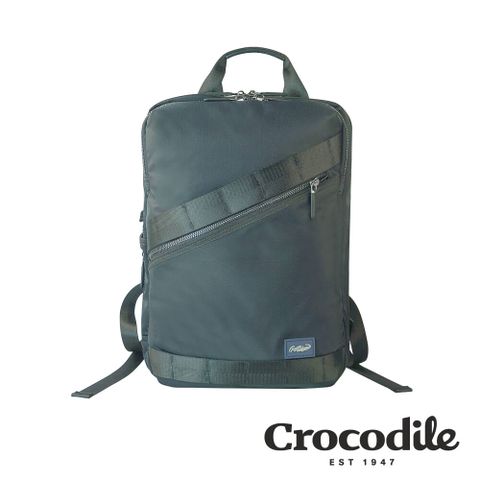 限時降★原$3900Crocodile 鱷魚皮件 X-lite 3.0系列 輕量防潑水後背包 包包 男包 0104-09605-黑色