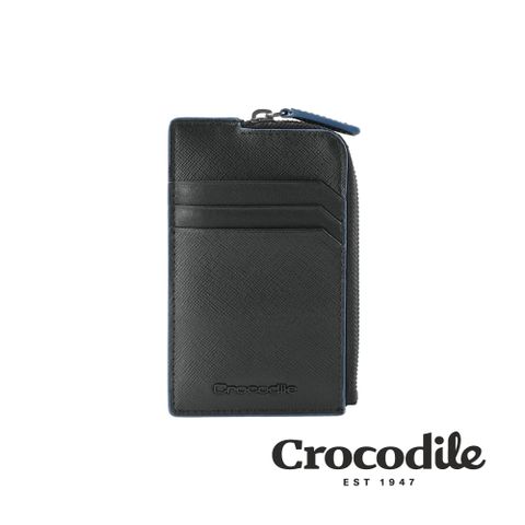 錢包 皮夾 輕巧卡片零錢包 Titan2系列-0103-10506-黑色-Crocodile 鱷魚皮件