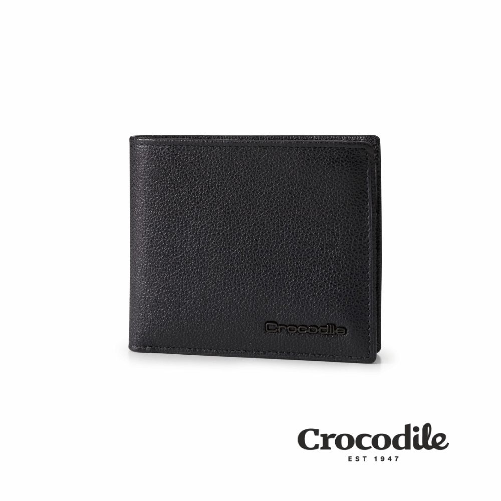 Crocodile 鱷魚牌 男生皮夾 真皮皮夾 錢包 雙鈔 9卡 上翻拉鍊 Bern伯恩系列-0103-11205-鱷魚皮件