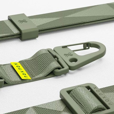 XOUXOU 扁帶掛繩V2 28mm-軍綠色Moss